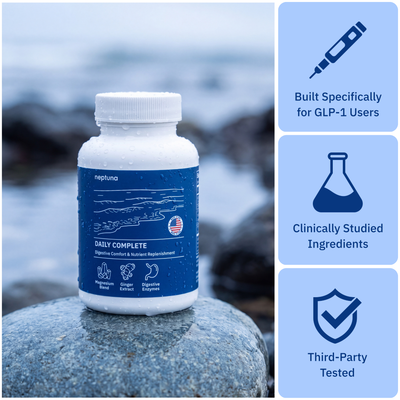 Neptuna Daily Complete — Gentle Relief for Constipation, Sulphur Burps & Fatigue on Ozempic®, Wegovy® & Mounjaro®